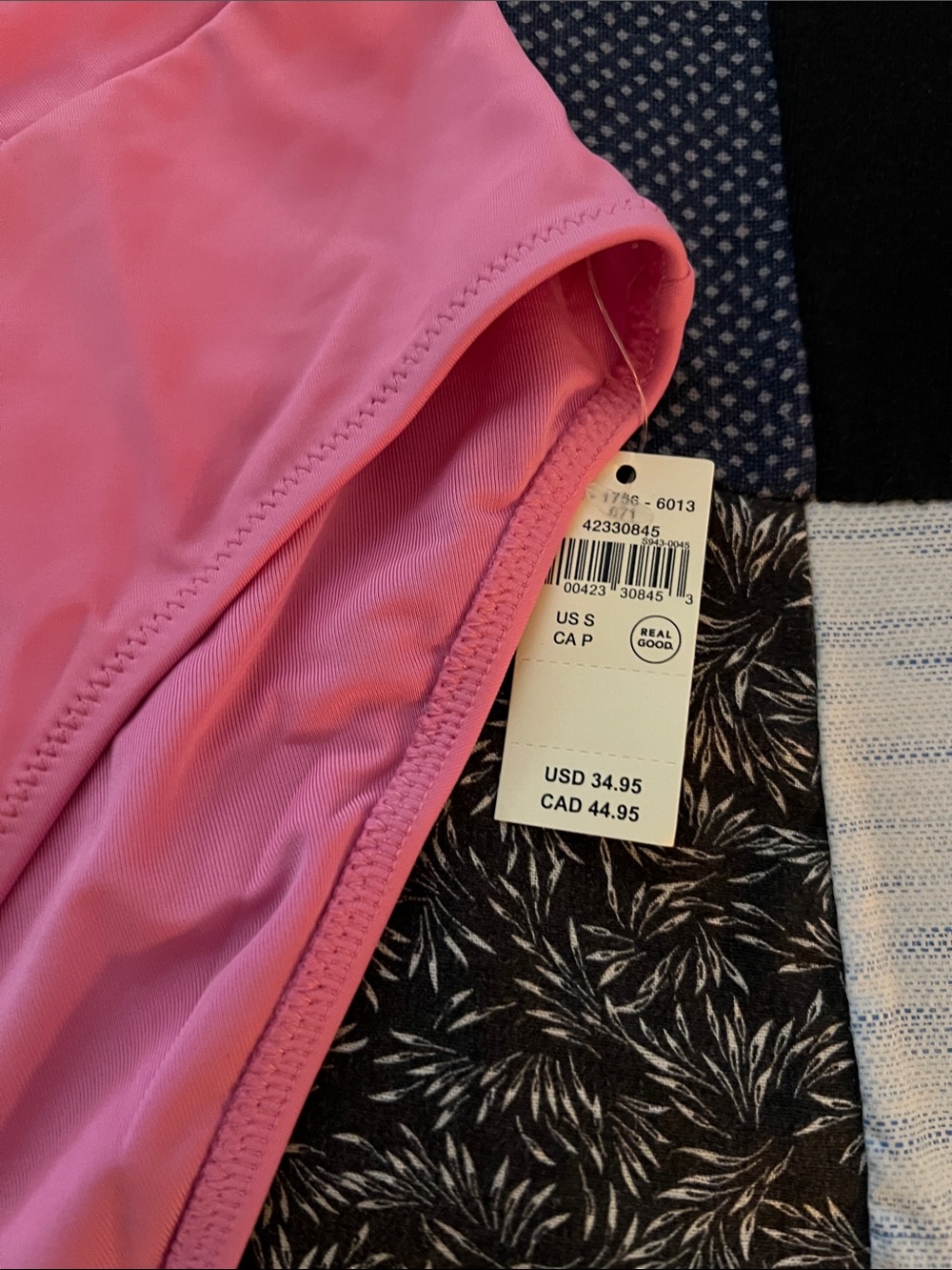 aerie Crossover Pink high waisted Bikini Bottom - Picture 2 of 5